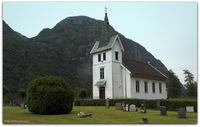Dirdal kirke. Foto: Erling Jensen.